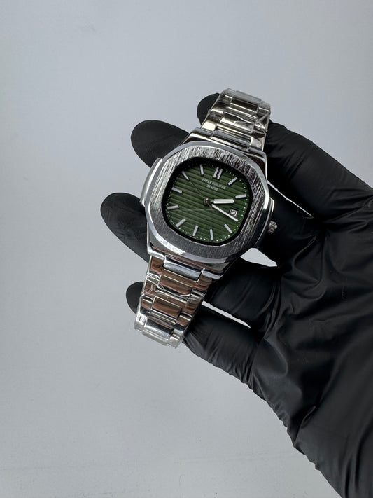 PP-SILVER LUXURY WATCH FOR MODERN MEN